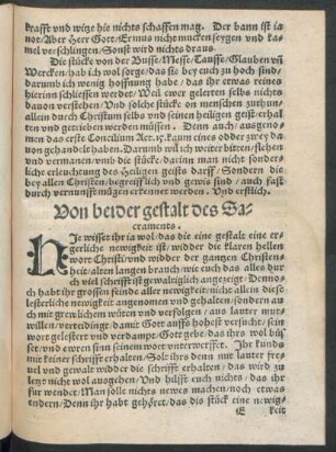 Von beider gestalt des Sacraments.