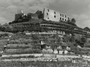 Die Zähringerburg, eine Ruine auf dem Schloßberg von Staufen
