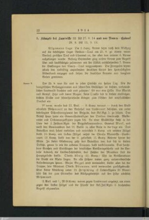 5. Kämpfe bei Lunéville und vor Nancy - Epinal