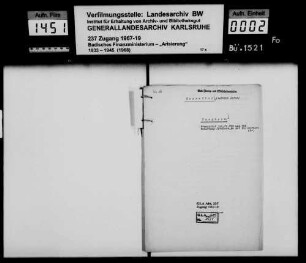 Rosenthal, Liebmann Israel, Handelsmann in Hardheim Käufer: Burkard Greulich, Viehverteiler in Schweinberg Lagerbuch-Nr. 793 und 795 Hardheim
