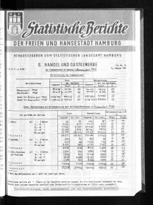 Der Fremdenverkehr in Hamburg im Dezember 1969 : Lfd. Nr. 11