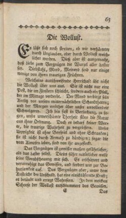 Die Wollust