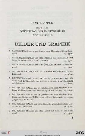 Bilder und Graphik (Nr. 1-36)