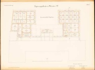 Regierungsgebäude, Münster: Grundriss des tiefen EG 1:100