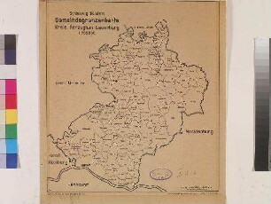 Schleswig-Holstein Gemeindegrenzenkarte Kreis Herzogtum Lauenburg