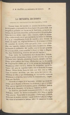 La imprenta en Bogotá desde su introducción hasta 1810