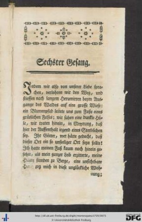 Sechster Gesang.