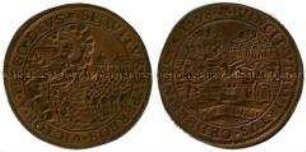 Niederlande, Historienpfennig, Kriegszug des Prinzen Moritz gegen Mendoza