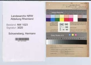 Entnazifizierung Hermann Schoeneberg , geb. 15.08.1895 (Verw.Angest.)