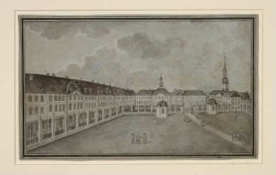 Schloßplatz von der Residenz aus gesehen