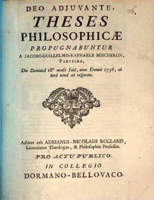 Theses philosophicae