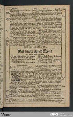 Das fünfte Buch Mosis