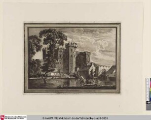 The South Gate of Cardiff Castle in Glamorgan Shire