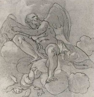 Chronos auf Wolken