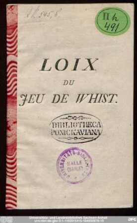Loix Du Jeu De Whist