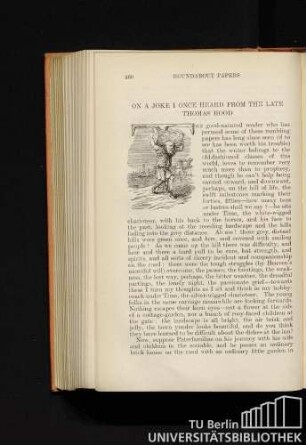 On a joke i once heard from the late Thomas Hood.
