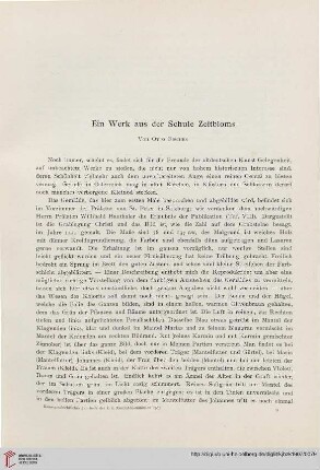 1: Ein Werk aus der Schule Zeitbloms