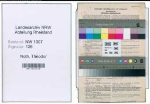 Entnazifizierung Theodor Noth , geb. 09.02.1899 (Lehrer)