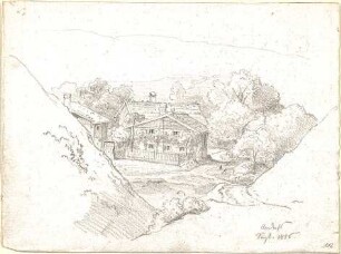 Neureuther, Eugen Napoleon; u. a. Deutschland; Griechenland; Italien; Schweiz; Studien- und Reiseskizzen - Haus (Perspektive)
