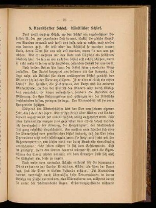 3. Krankhafter Schlaf. Künstlicher Schlaf.