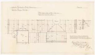 Dekanatskirche, Clerf (Clervaux): Sparrenlage 1:50