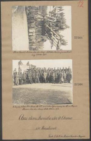 3. Zug der 3. Ldst.Pion.Komp. XII AK am linken Ufereingang der Prinz Leopold-Brücke über den Bug