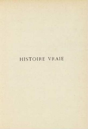 Histoire vraie