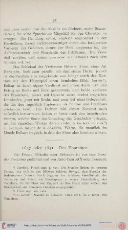 1637 oder 1641. Des Fontaines