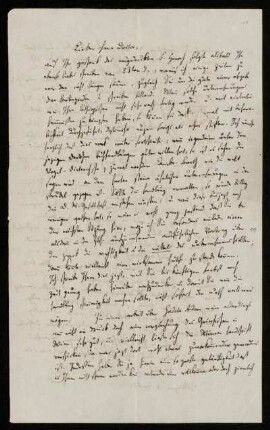 Nr. 11: Brief von Heinrich Ewald an August Dillmann, Göttingen, 4.1.1852