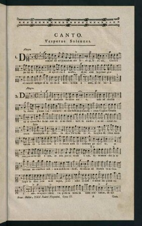 1-28, Canto. Vesperae per totum annum