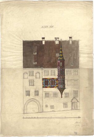 ohne Verfasserangabe; München; Alter Hof - Ansicht