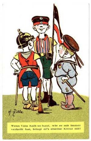 Nr. 52: Wenn Vata halb so haut, ... (H. Zille)