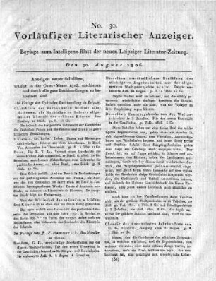 1806-08-30 : 30. Stück