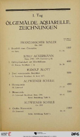 1. Tag (Nr. 1-191)