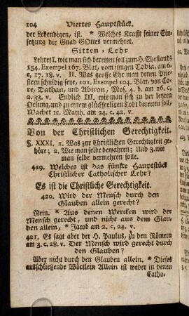104-126, Fünftes Hauptstück. Von der Christlichen Gerechtigkeit.