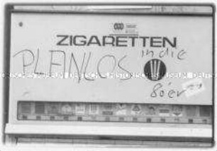 Graffiti: "Planlos in die 80'er" (Altersgruppe 18-21)