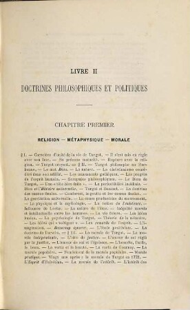 Turgot et ses doctrines, 2
