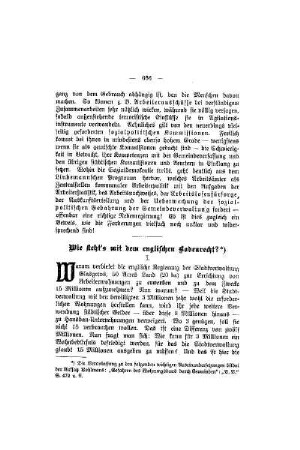 Wie steht's mit dem englischen Bodenrecht?