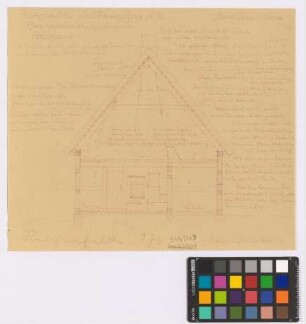 Reichenfelde (Kreis Königsberg/Neumark): Gemeindehirtenhaus. Querschnitt