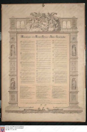 Gedenktafel alter Mainzer Patrizier- und Bürger-Geschlechter