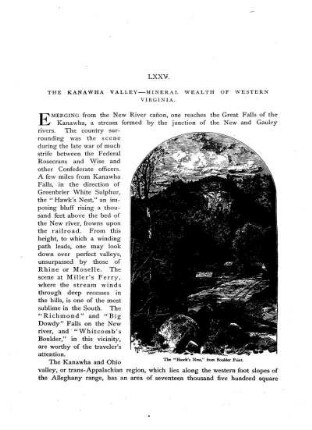 The Kanawha Valley - Mineral Wealth of Western Virginia