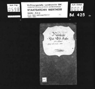 Niklashäuser Heb-Gültregister pro annis 1782, 1783, 1784-1807