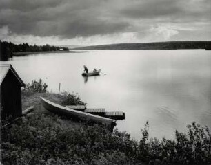 Fischer auf dem Hornovan See bei Jächvik