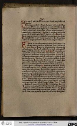 Factum est post triduum... Luce secundo. Actuum primo scribit Cepit Ihesus... Et beatus Gregorius inquit Omnis Christi actio christiani hominis est instructio...
