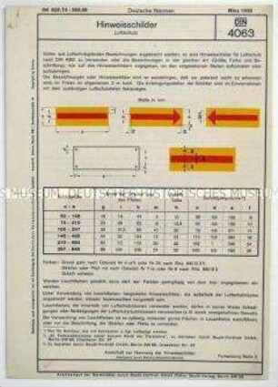 Informationsblatt über Hinweisschilder der Feuerwehr