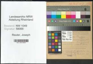 Entnazifizierung Joseph Reuter , geb. 23.05.1903 (Brunnenmeister)
