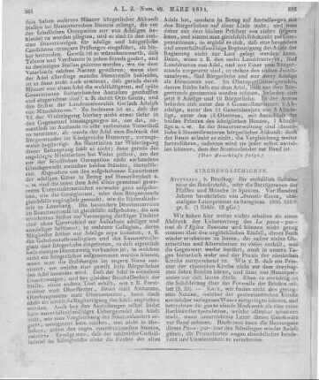 Gavin, A.: Die enthüllten Geheimnisse des Beichtstuhls. Oder die Betrügereien der Pfaffen und Mönche in Spanien. Stuttgart: Brodhag 1830