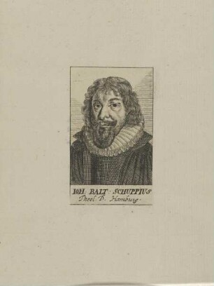 Bildnis des Iohann Balthasar Schuppius