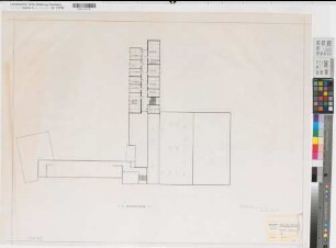 Soest (Soest) Erweiterung des Staatlichen Archigymnasiums Anbau: Grundriß 2. Obergeschoß 1973 1 : 200 66 x 87 Zeichnung Staatshochbauamt Soest