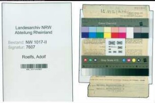 Entnazifizierung Adolf Roelfs , geb. 00.01.1906 (Polizei)